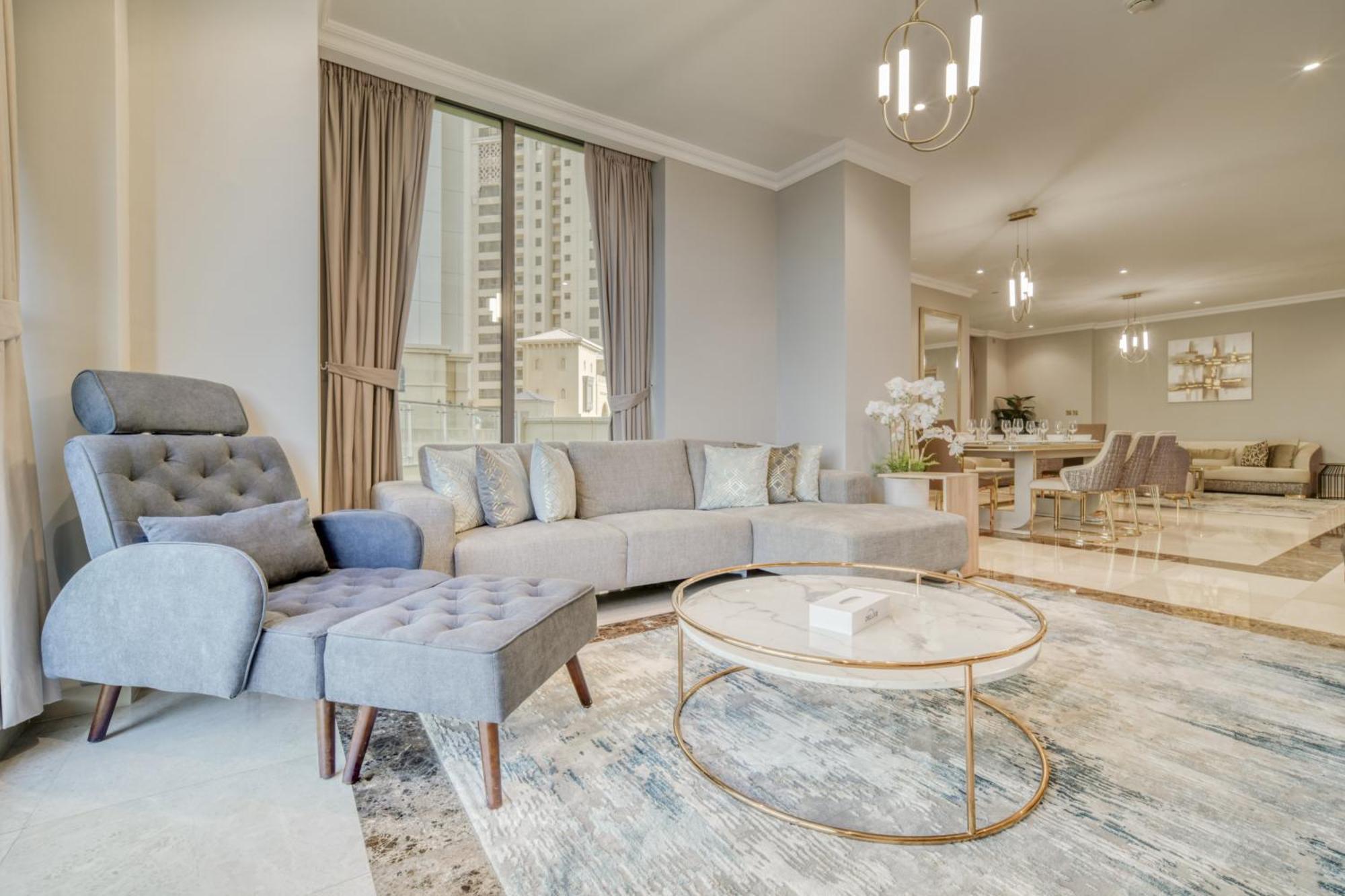 Luxurious 4 Bedroom Duplex With Terrace & Sea View Dubai Exterior foto